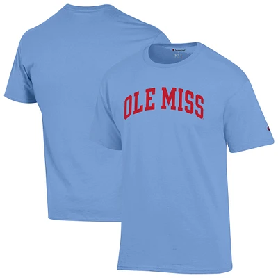 Men's Champion Powder Blue Ole Miss Rebels Basic Arch T-Shirt