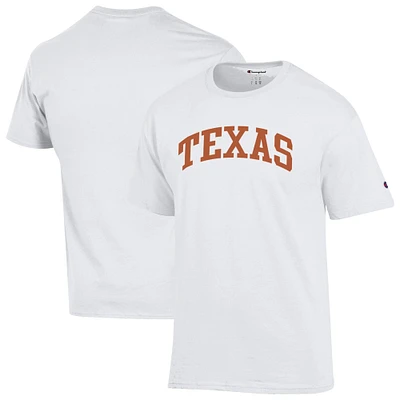 Men's Champion White Texas Longhorns Basic Arch T-Shirt