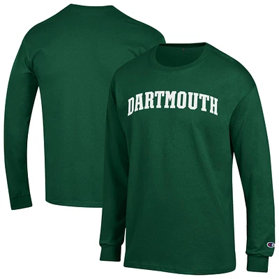 Men's Champion Green Dartmouth Big Basic Arch Long Sleeve T-Shirt