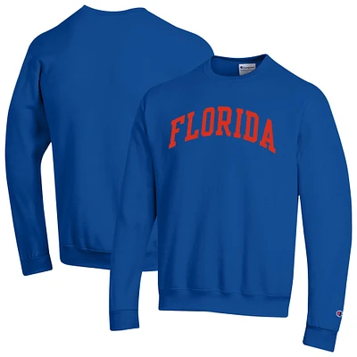 Men's Champion Royal Florida Gators Basic Arch Fleece Pullover Sweatshirt
