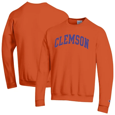 Men's Champion Clemson Tigers Basic Arch Fleece Pullover Sweatshirt