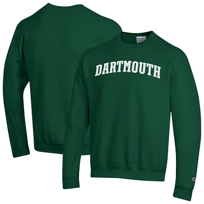 Men's Champion Green Dartmouth Big Basic Arch Fleece Pullover Sweatshirt