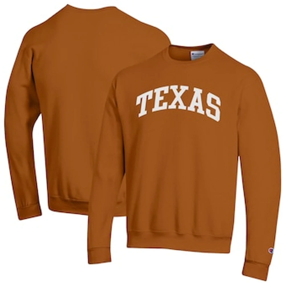 Men's Champion Texas Longhorns Basic Arch Fleece Pullover Sweatshirt