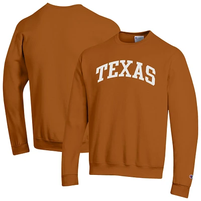 Men's Champion Texas Longhorns Basic Arch Fleece Pullover Sweatshirt