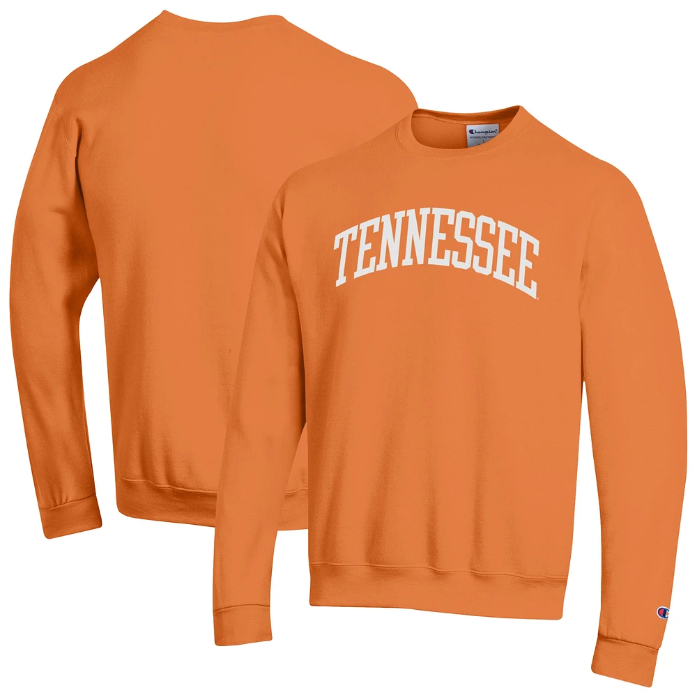 Men's Champion Tennessee Orange Volunteers Basic Arch Fleece Pullover Sweatshirt