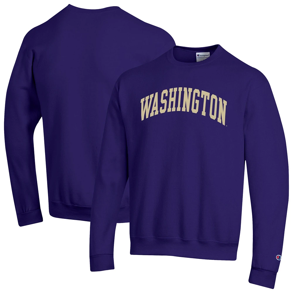 Men's Champion Washington Huskies Basic Arch Fleece Pullover Sweatshirt