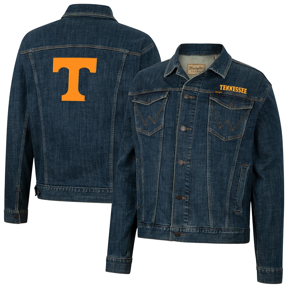 Men's Colosseum x Wrangler Tennessee Volunteers Retro Button-Up Denim Jacket