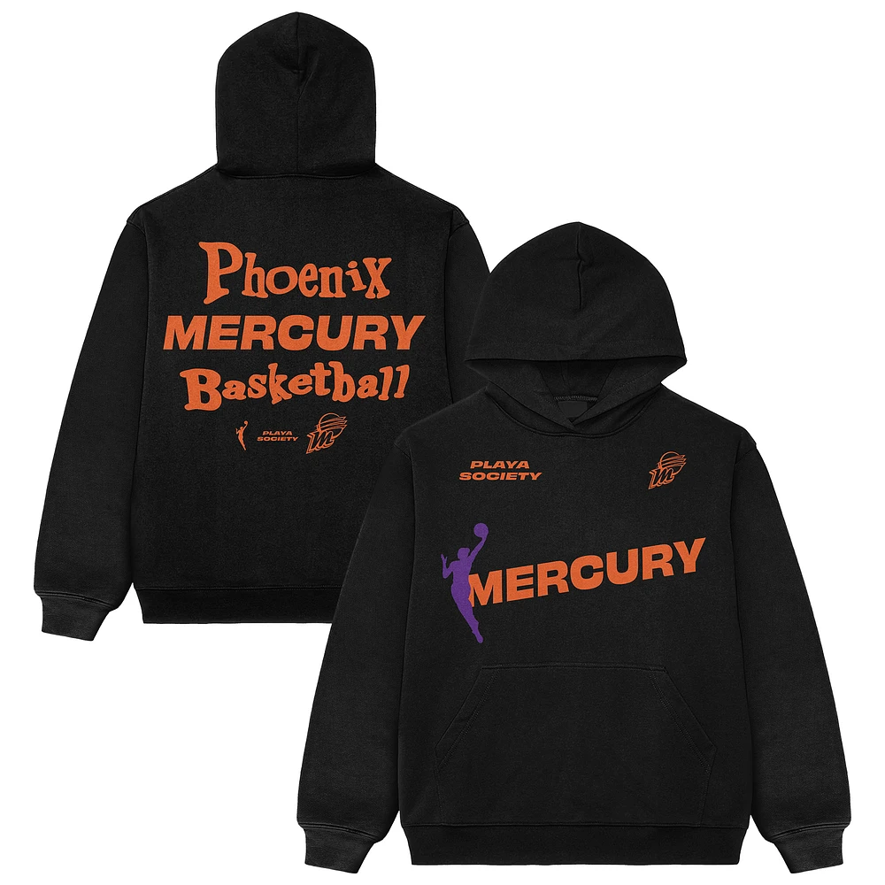 Unisex Playa Society Black Phoenix Mercury Team Pullover Hoodie