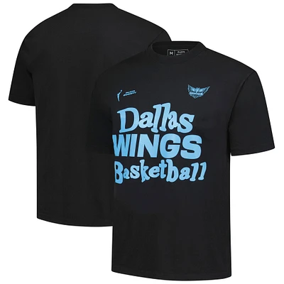 Unisex Playa Society Black Dallas Wings Wordmark T-Shirt