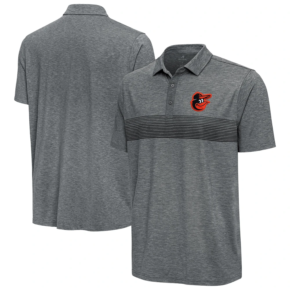 Men's Antigua Pewter Baltimore Orioles Dashing Polo