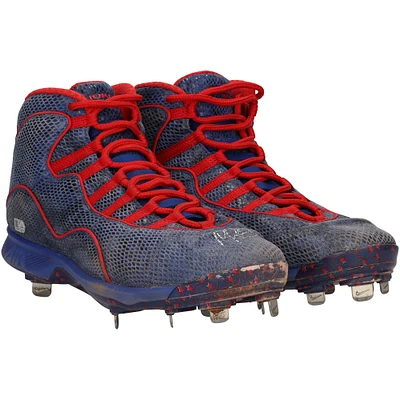 Mookie Betts Los Angeles Dodgers Autographed Game-Used Royal Jordan Brand Cleats vs. Miami Marlins on July 7, 2021 - 1-5, HR, RBI