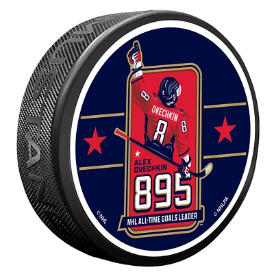 Alexander Ovechkin Washington Capitals NHL All-Time Leading Goal Scorer Hockey Puck