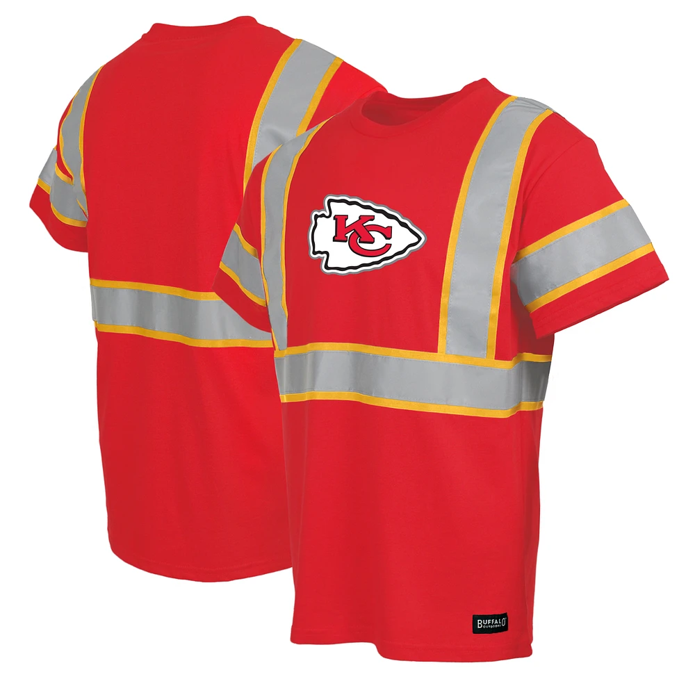 Men's Red Kansas City Chiefs Safety Heavyweight T-Shirt
