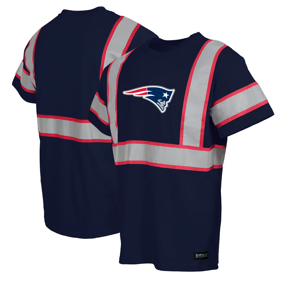 Men's Navy New England Patriots Safety Heavyweight T-Shirt