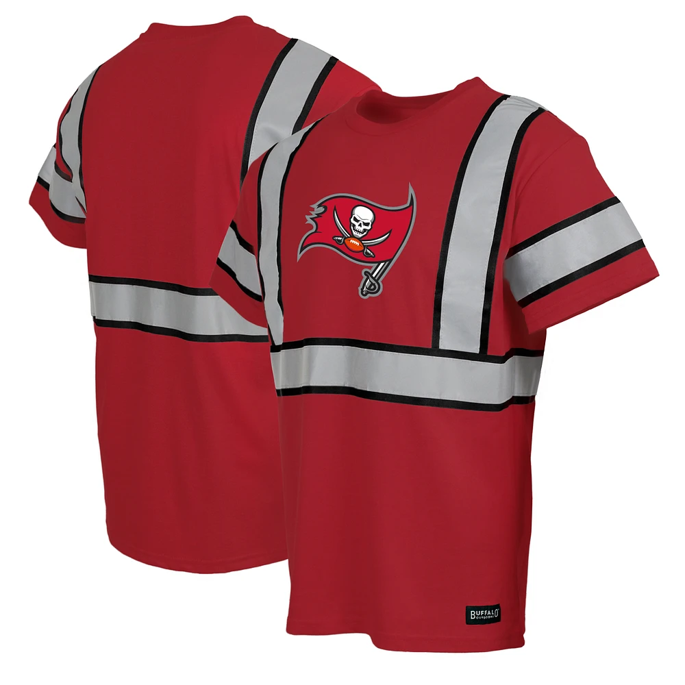Men's Red Tampa Bay Buccaneers Safety Heavyweight T-Shirt