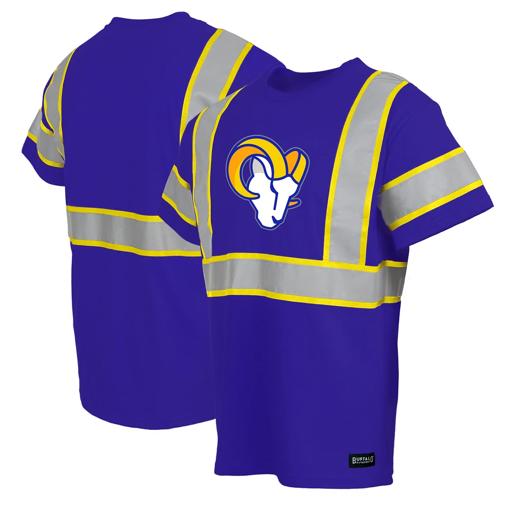 Men's Royal Los Angeles Rams Safety Heavyweight T-Shirt