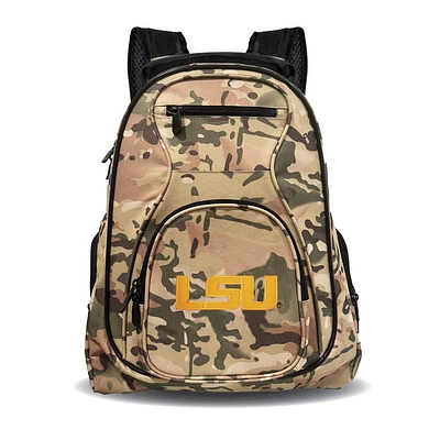 MOJO LSU Tigers 19" Camo Premium Laptop Backpack