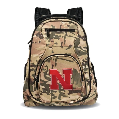 MOJO Nebraska Huskers 19" Camo Premium Laptop Backpack