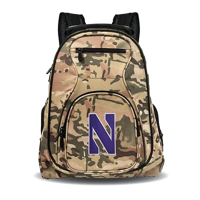 MOJO Northwestern Wildcats 19" Camo Premium Laptop Backpack
