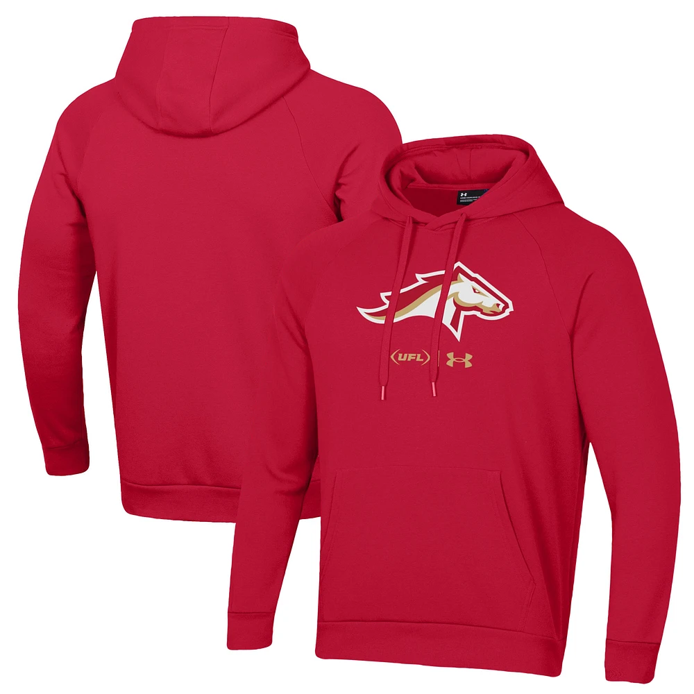 Men's Under Armour Birmingham Stallions Rival Fleece Pullover Hoodie
