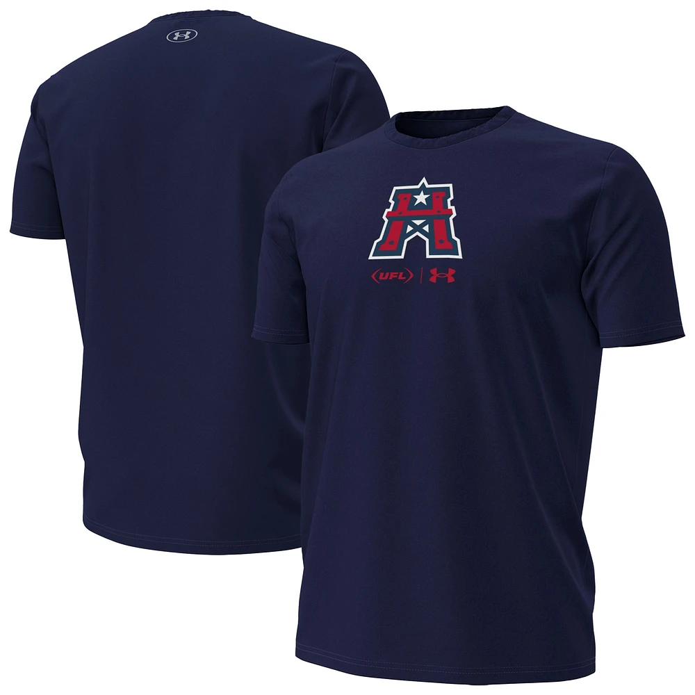 Men's Under Armour Navy Houston Roughnecks Performance T-Shirt