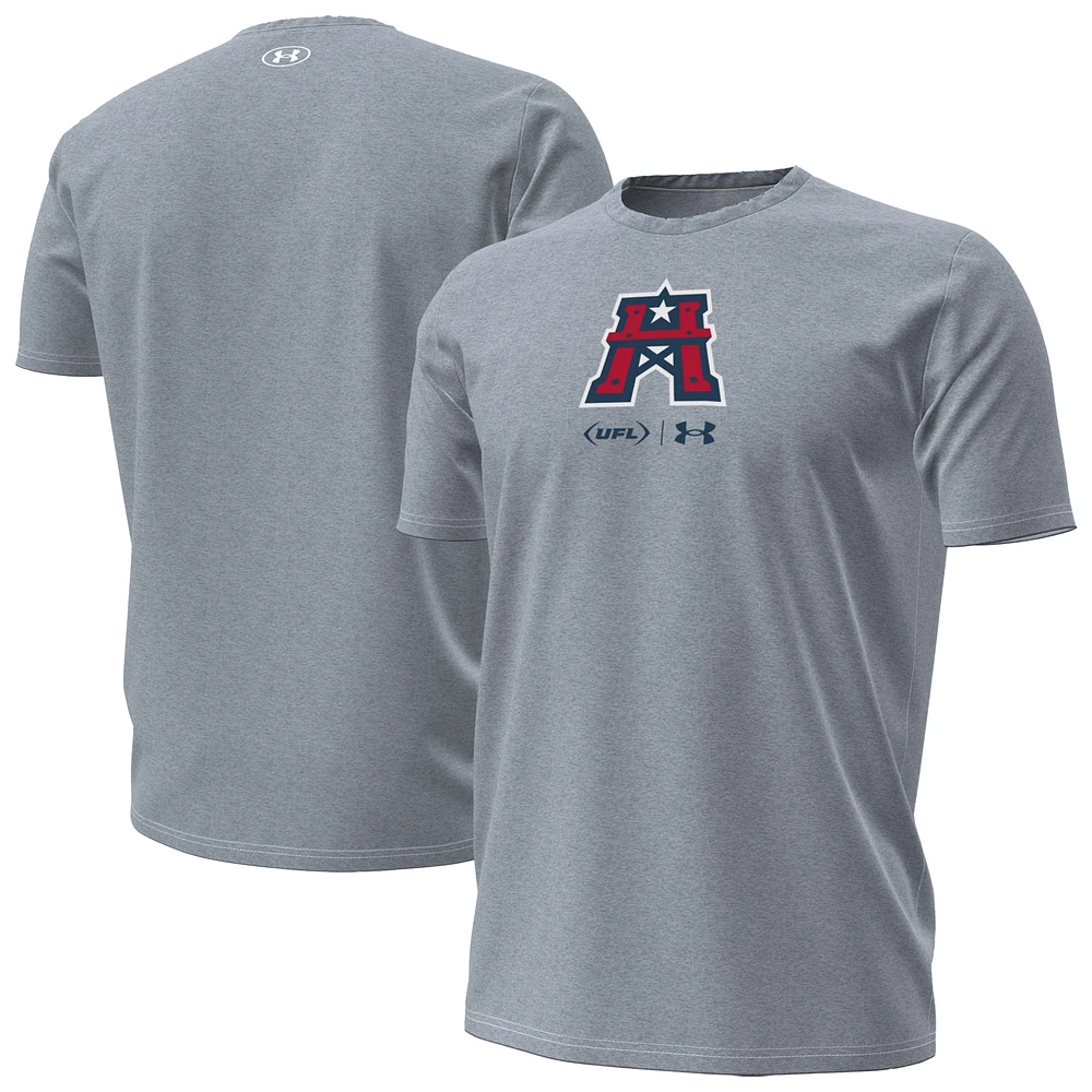 Men's Under Armour Gray Houston Roughnecks Performance T-Shirt