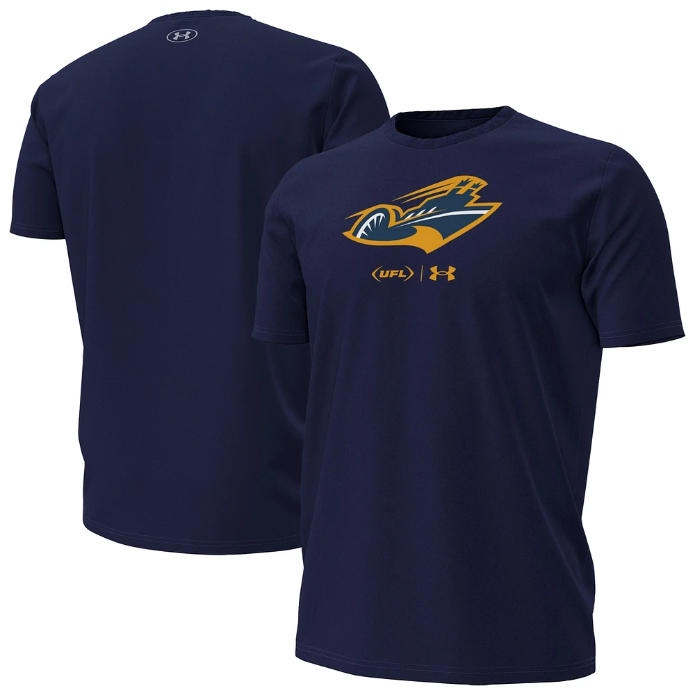 Men's Under Armour Navy Memphis Showboats Performance T-Shirt
