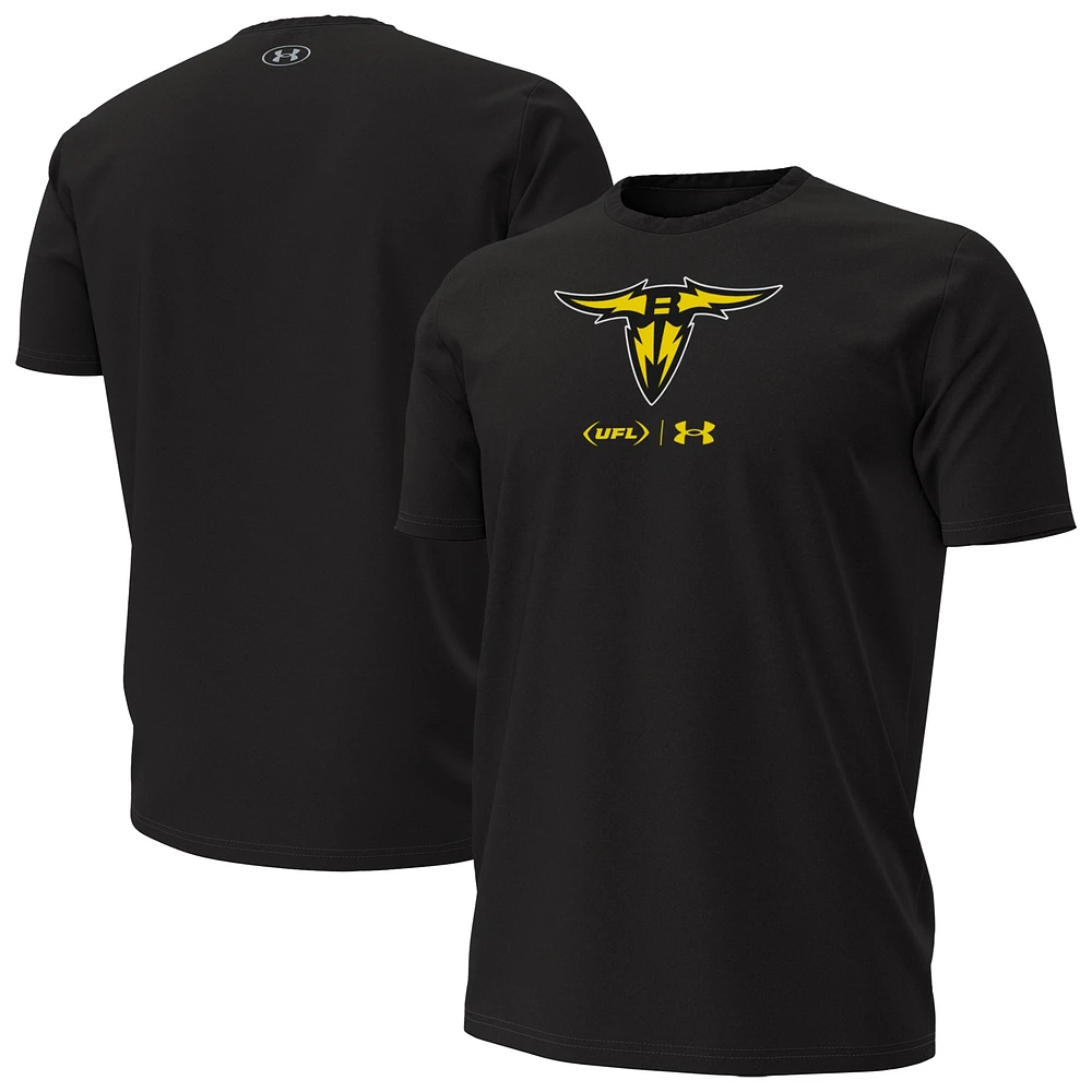 Men's Under Armour Black San Antonio Brahmas Performance T-Shirt