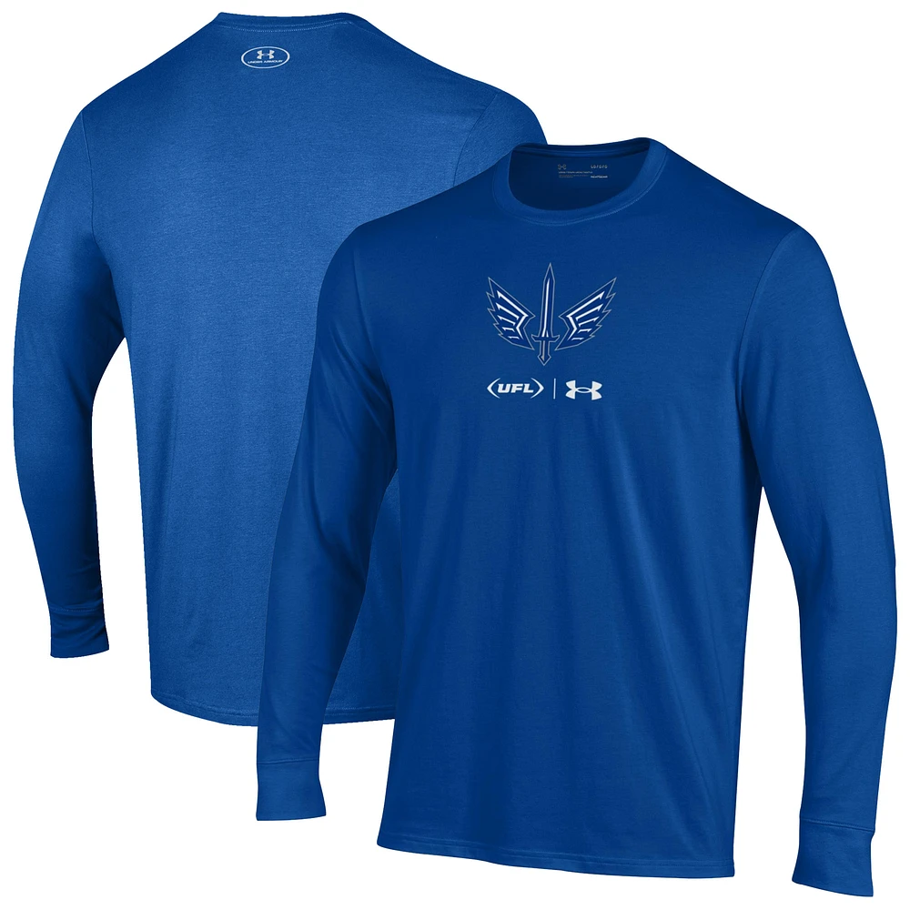 Men's Under Armour Blue St. Louis Battlehawks Long Sleeve T-Shirt