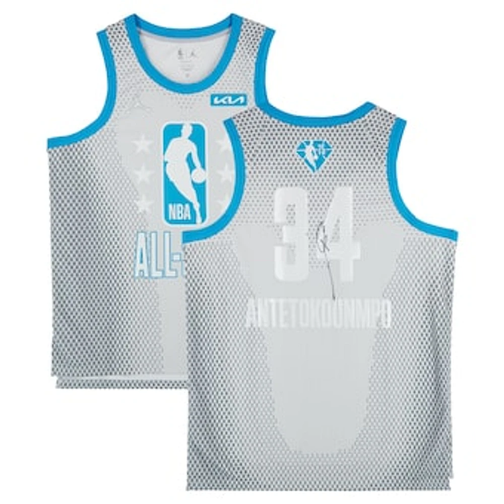 Giannis Antetokounmpo Milwaukee Bucks Autographed Jordan Brand 2021-22 All-Star Swingman Jersey