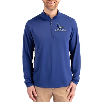 Men's Cutter & Buck Creighton Bluejays Virtue DryTec Quarter-Zip Pullover