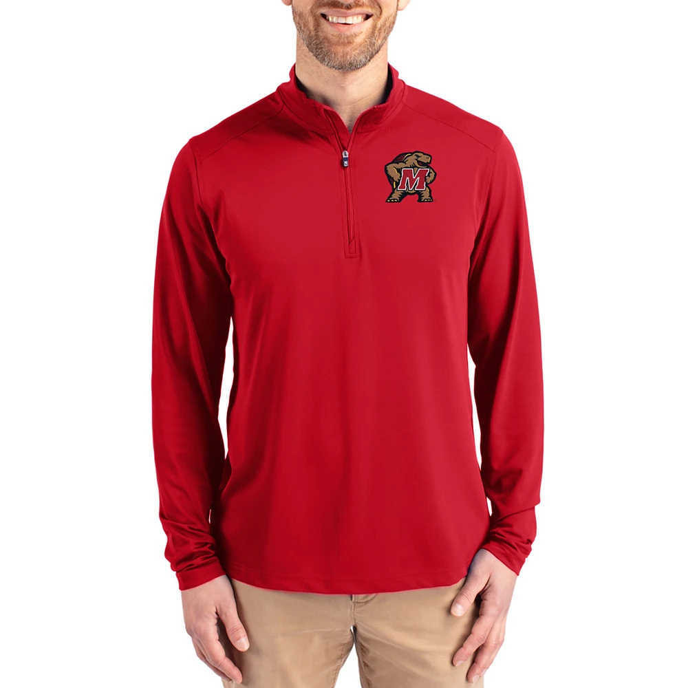 Men's Cutter & Buck Maryland Terrapins Virtue DryTec Quarter-Zip Pullover