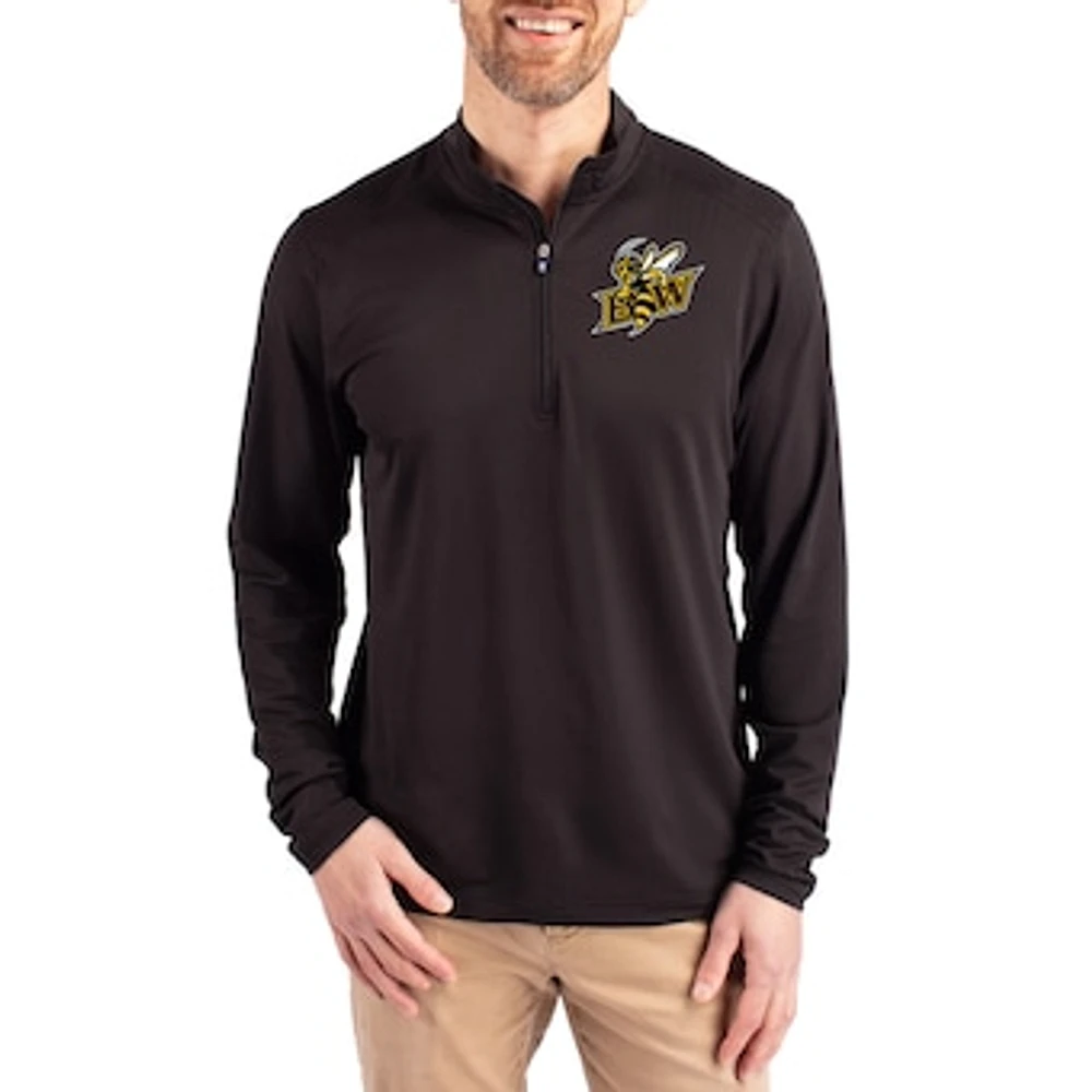Men's Cutter & Buck Baldwin Wallace Yellow Jackets Virtue DryTec Quarter-Zip Pullover
