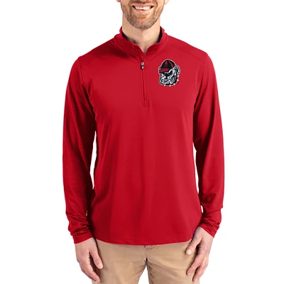 Men's Cutter & Buck Georgia Bulldogs Virtue DryTec Quarter-Zip Pullover