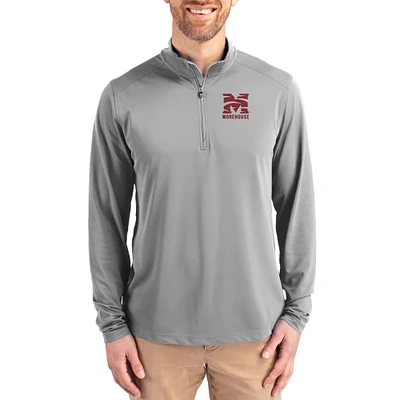 Men's Cutter & Buck Morehouse Maroon Tigers Virtue DryTec Quarter-Zip Pullover