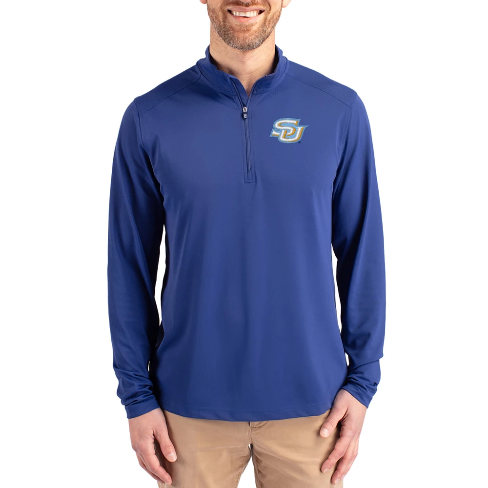 Men's Cutter & Buck Southern University Jaguars Virtue DryTec Quarter-Zip Pullover