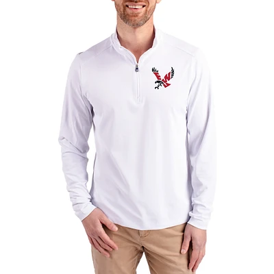 Men's Cutter & Buck Eastern Washington Eagles Virtue DryTec Quarter-Zip Pullover