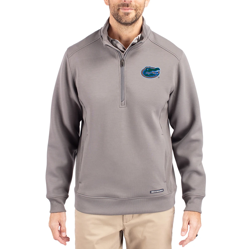 Men's Cutter & Buck Florida Gators Roam Eco Recycled Quarter-Zip Pullover