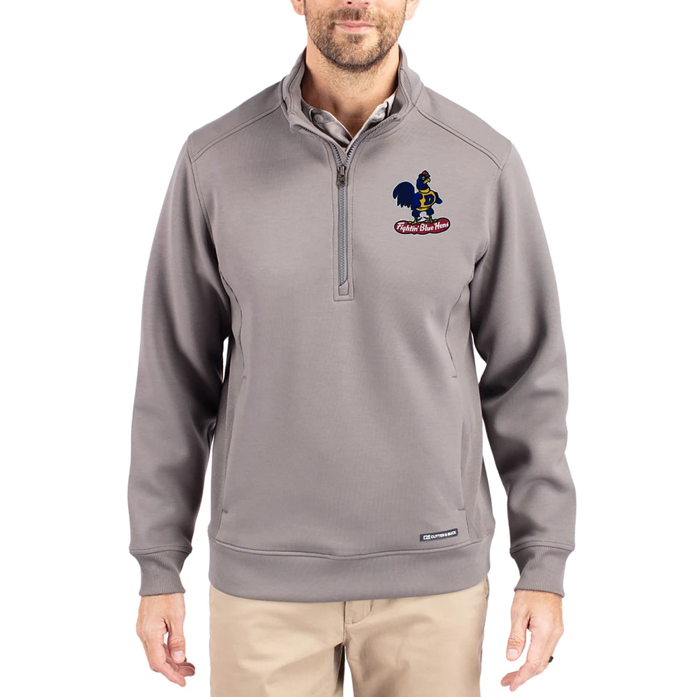 Men's Cutter & Buck Delaware Fightin' Blue Hens Roam Eco Recycled Quarter-Zip Pullover