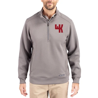 Men's Cutter & Buck Western Kentucky Hilltoppers Roam Eco Recycled Quarter-Zip Pullover