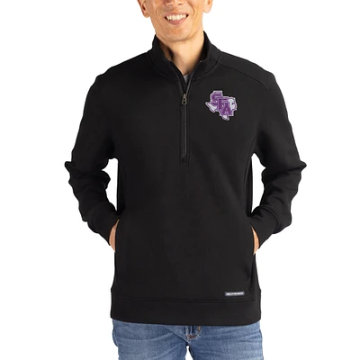 Men's Cutter & Buck Stephen F Austin Lumberjacks Roam Eco Recycled Quarter-Zip Pullover