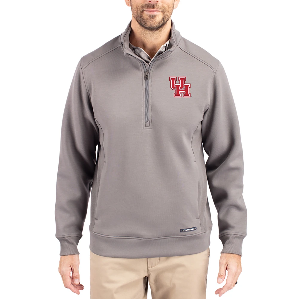 Men's Cutter & Buck Houston Cougars Roam Eco Recycled Quarter-Zip Pullover