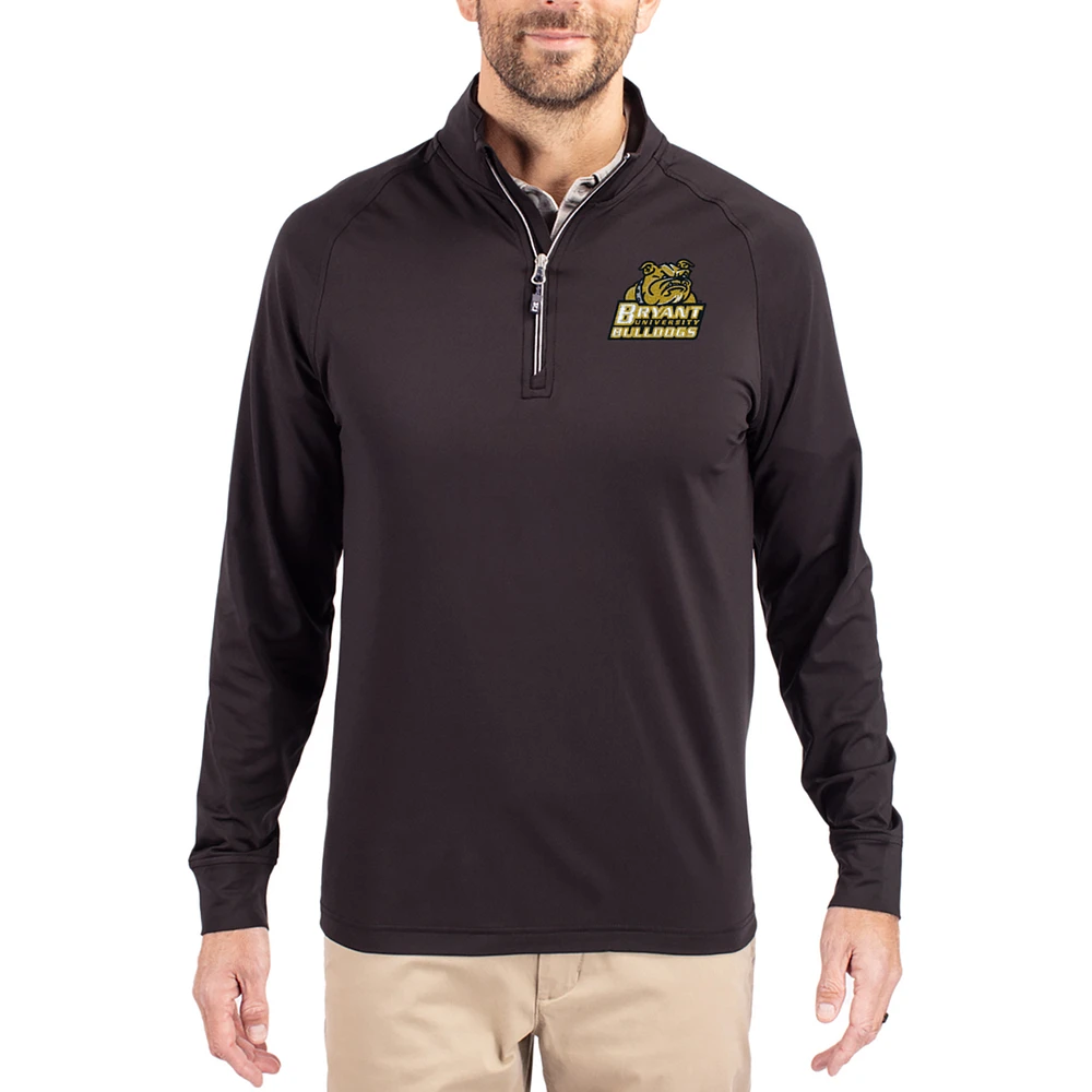 Men's Cutter & Buck Bryant Bulldogs Adapt Eco Knit Stretch Recycled Quarter-Zip Pullover