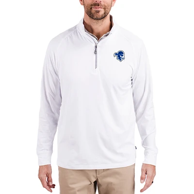 Men's Cutter & Buck Seton Hall Pirates Adapt Eco Knit Stretch Recycled Quarter-Zip Pullover