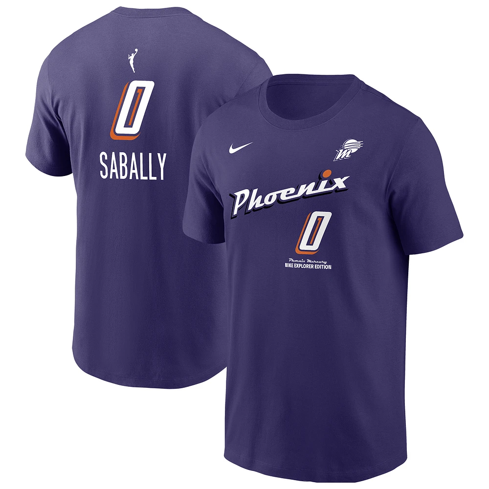 Men's Nike Satou Sabally Purple Phoenix Mercury Explorer Edition Name & Number T-Shirt