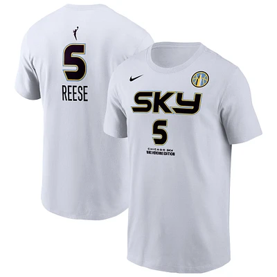 Men's Nike Angel Reese White Chicago Sky Heroine Edition Name & Number T-Shirt