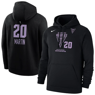 Men's Nike Kate Martin Black Golden State Valkyries Explorer Edition Name & Number Pullover Hoodie