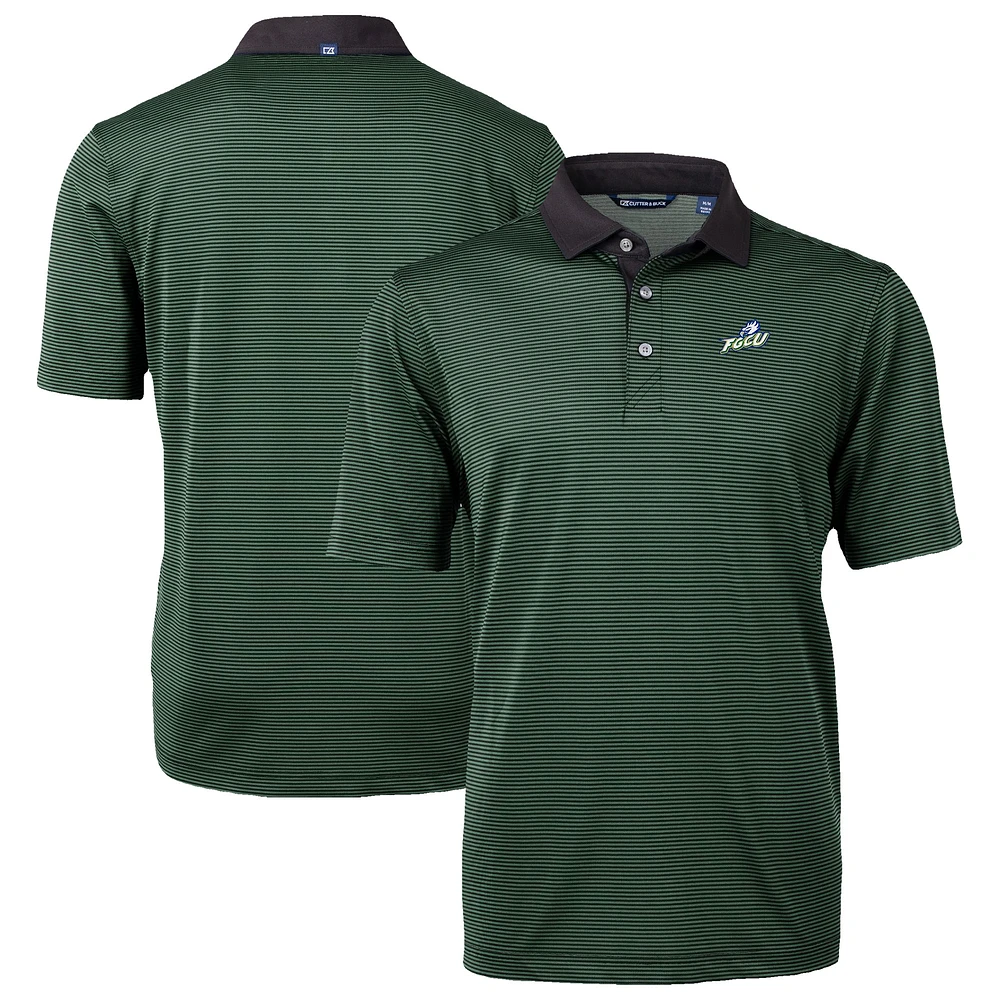 Men's Cutter & Buck Hunter Green/Black Florida Gulf Coast Eagles DryTec Virtue Eco Pique Recycled Polo