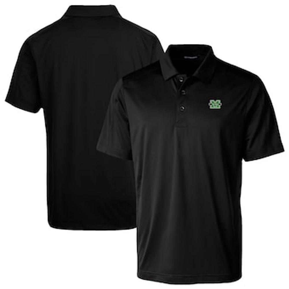 Men's Cutter & Buck Marshall Thundering Herd Prospect Eco Textured Stretch Recycled Polo
