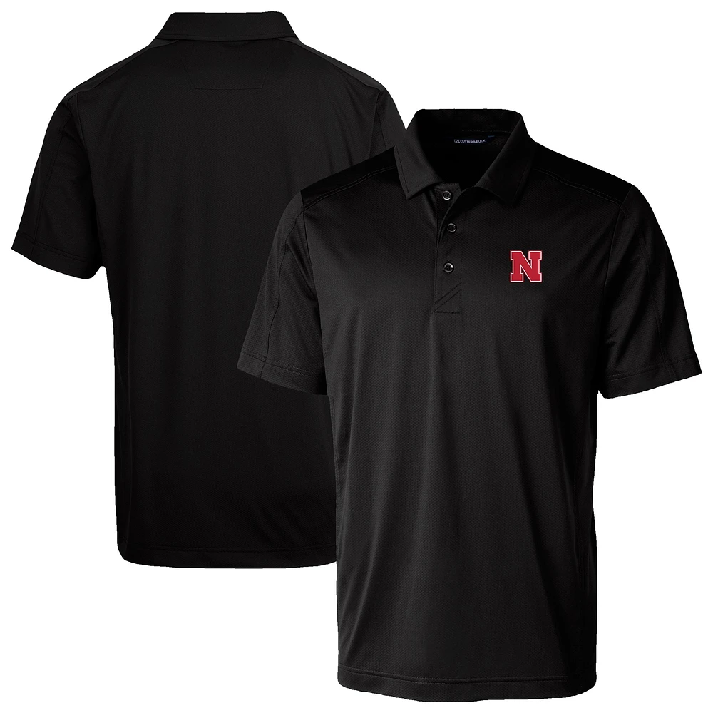 Men's Cutter & Buck Nebraska Huskers Prospect Eco Textured Stretch Recycled Polo